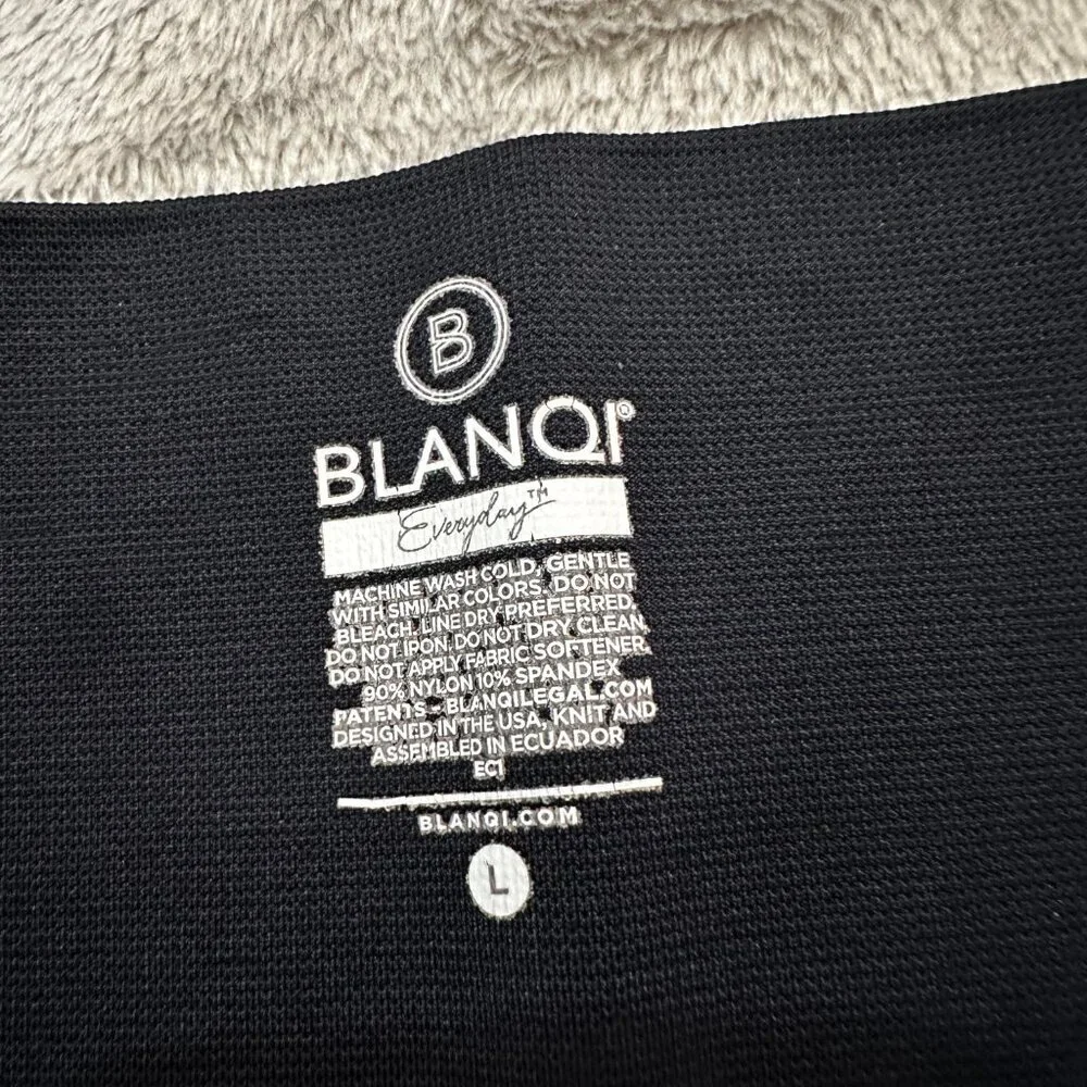 Blanqi Maternity Everyday Leggings LARGE Navy Blue Pregnancy Support - Picture 3 of 4